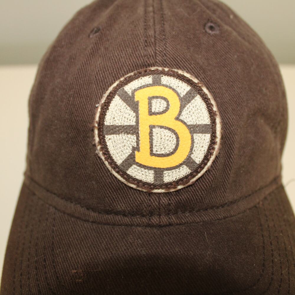 Vintage Boston Bruins Hat Reebok Face Off 2010 Fitted Cap NHL Brown Adult READ